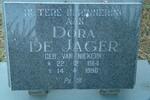 JAGER Dora, de nee VAN NIEKERK 1914-1996