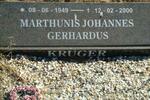 KRUGER Marthunis Johannes Gerhardus 1949-2000