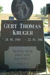 KRUGER Gert Thomas 1914-2001