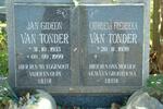 TONDER Jan Gideon, van 1933-1999 & Cathriena Fredrieka 1939-