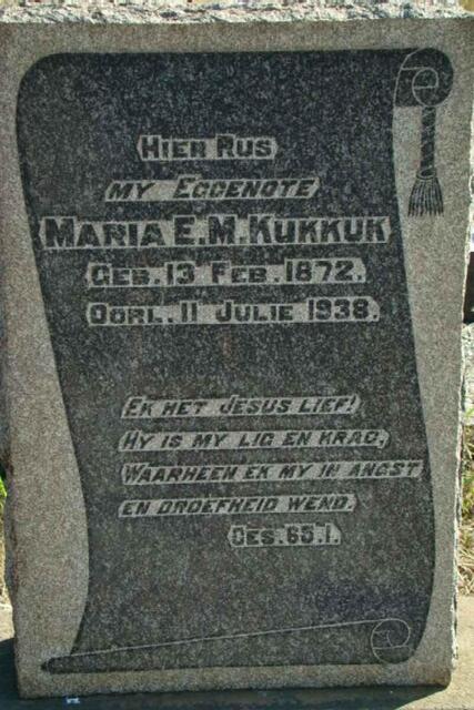 KUKKUK Maria E.M. 1872-1938