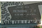 DULLEMEN Hendrik J.H., van 1919-1974