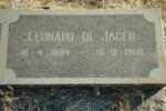 JAGER Leonard, de  1894-1966