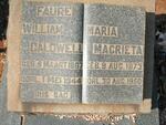 FAURE William Caldwell 1867-1944 & Maria Magrieta 1873-1950