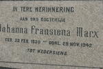 MARX Johanna Fransiena 1930-1942