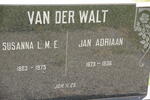 WALT Jan Adriaan, van der 1873-1936 & Susanna L.M.E. 1883-1975