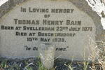BAIN Thomas Henry 1871-1935