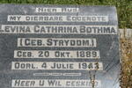 BOTHMA Levina Catharina nee STRYDOM 1889-1942