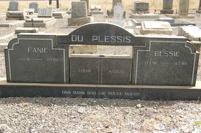 PLESSIS Fanie, du 1911-1956 & Bessie 1917-1972