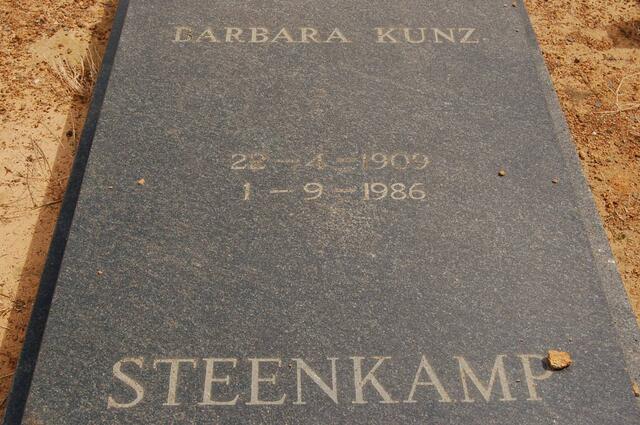 STEENKAMP Barbara Kunz 1909-1986