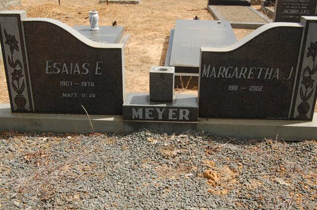 MEYER Esaias E. 1907-1978 & Margaretha J. 1918-2002