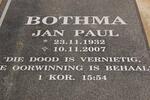 BOTHMA Jan Paul 1932-2007