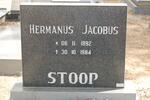 STOOP Hermanus Jacobus 1892-1984