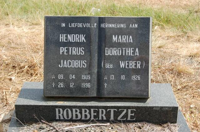 ROBBERTZE Hendrik Petrus Jacobus & Maria Dorothea WEBER 1926-