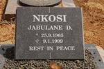 NKOSI Jabulane D. 1965-1999