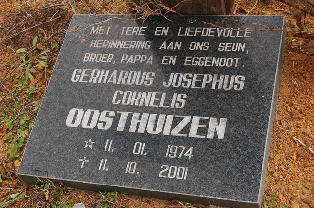 OOSTHUIZEN Gerhardus Josephus Cornelis 1974-2001
