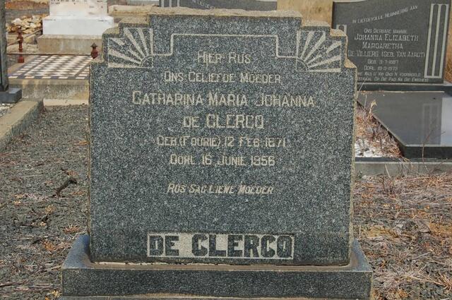 CLERCQ Catharina Maria Johanna, de 1871-1956