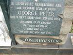 OBERHOLSTER George Peter 1938-1956