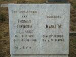 LANGE Thomas Frederik, de 1857-1949 & Maria M. 1869-1960