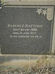 HATTINGH Barend G. 1889-1977