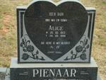 PIENAAR Alice 1923-1998