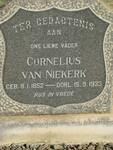 NIEKERK Cornelius, van 1852-1933