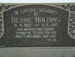 HOLDING Bessie 1892-1983