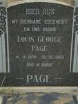 PAGE Louis George 1879-1962
