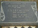 COETZER L.S.J.B. nee POTGIETER 1892-1974