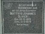 OLIVIER Matthys Johannes 1905-1979