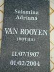 ROOYEN Salomina Adriana, van nee BOTHA 1907-2004
