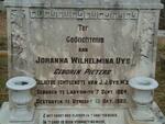 UYS Johanna Wilhelmina nee PIETERS 1864-1928
