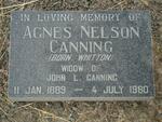 CANNING Agnes Nelson nee WHITTON 1889-1980