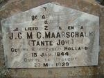 MAARSCHALK J.C.M.C. 1844-1929