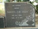 JAGER Adriana J., de 1904-1976