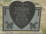 GAFFEN Hester Allen nee SCHOEMAN 1920-1958