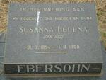 EBERSOHN Susanna Helena nee UYS 1894-1959