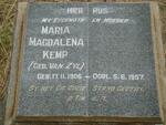 KEMP Maria Magdalena nee VAN ZYL 1906-1957