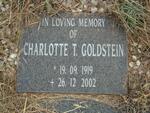 GOLDSTEIN Charlotte T. 1919-2002