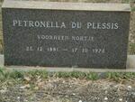 PLESSIS Petronella, du nee NORTJE 1891-1975