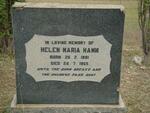 HAMM Helen Maria 1881-1965
