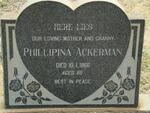 ACKERMANN Phillipina -1966