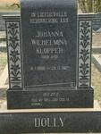 KLOPPER Johanna Wilhelmina nee UYS 1888-1967