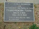 FOURIE Frans Hendrik 1906-1968