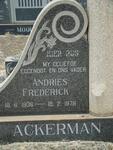 ACKERMAN Andries Frederick 1936-1976