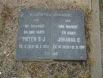 ? Pieter S.J. 1913-1978 & Johanna C. 1926-1981
