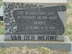 MERWE Jannie, van der 1916-1978