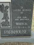 PARKHOUSE Warick 1973-1979
