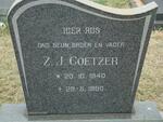 COETZER Z.J. 1940-1980