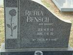 BENSCH Retha nee BOSHOFF 1959-1993